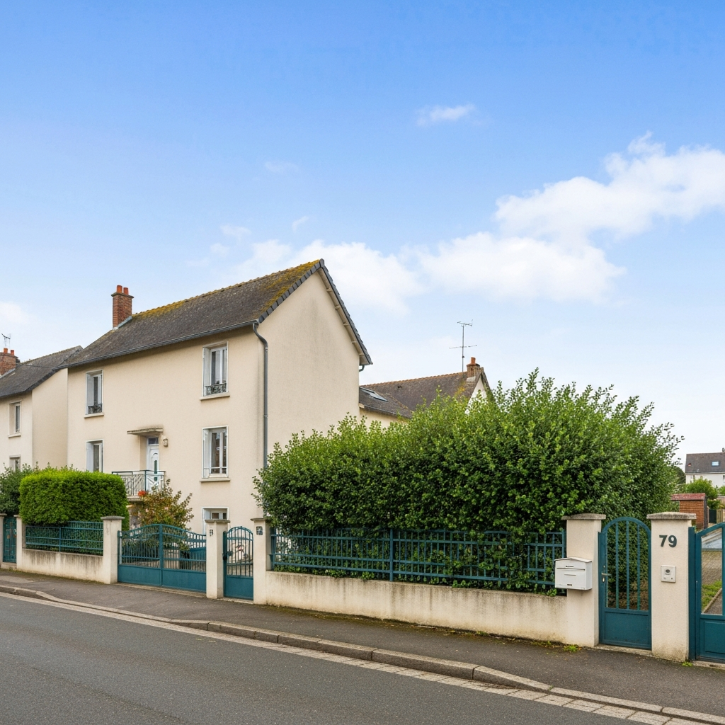 Photo d'un agent immobilier à Saint-Chéron discutant avec des clients satisfaits