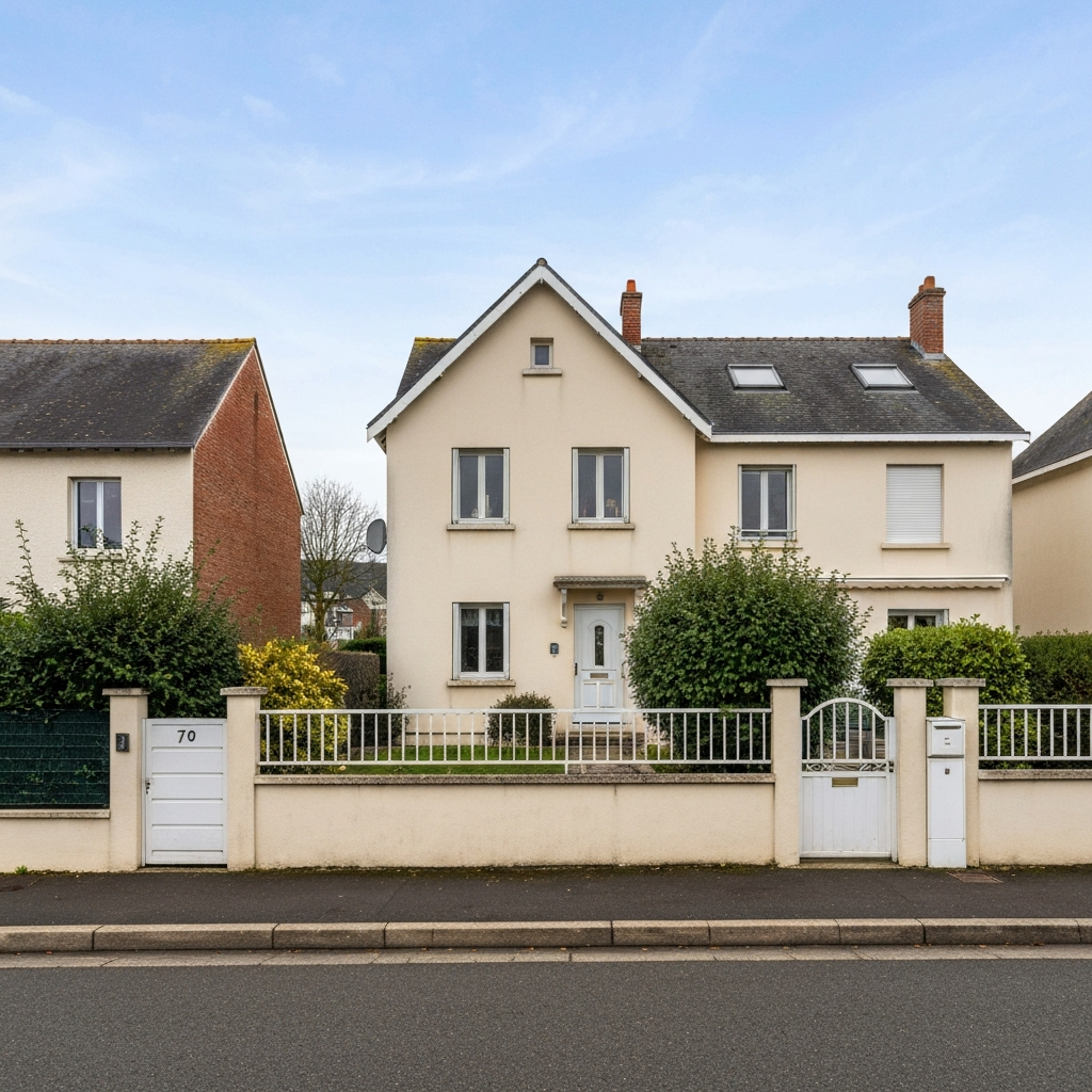 Vue panoramique de Saint-Chéron avec maisons et propriétés immobilières