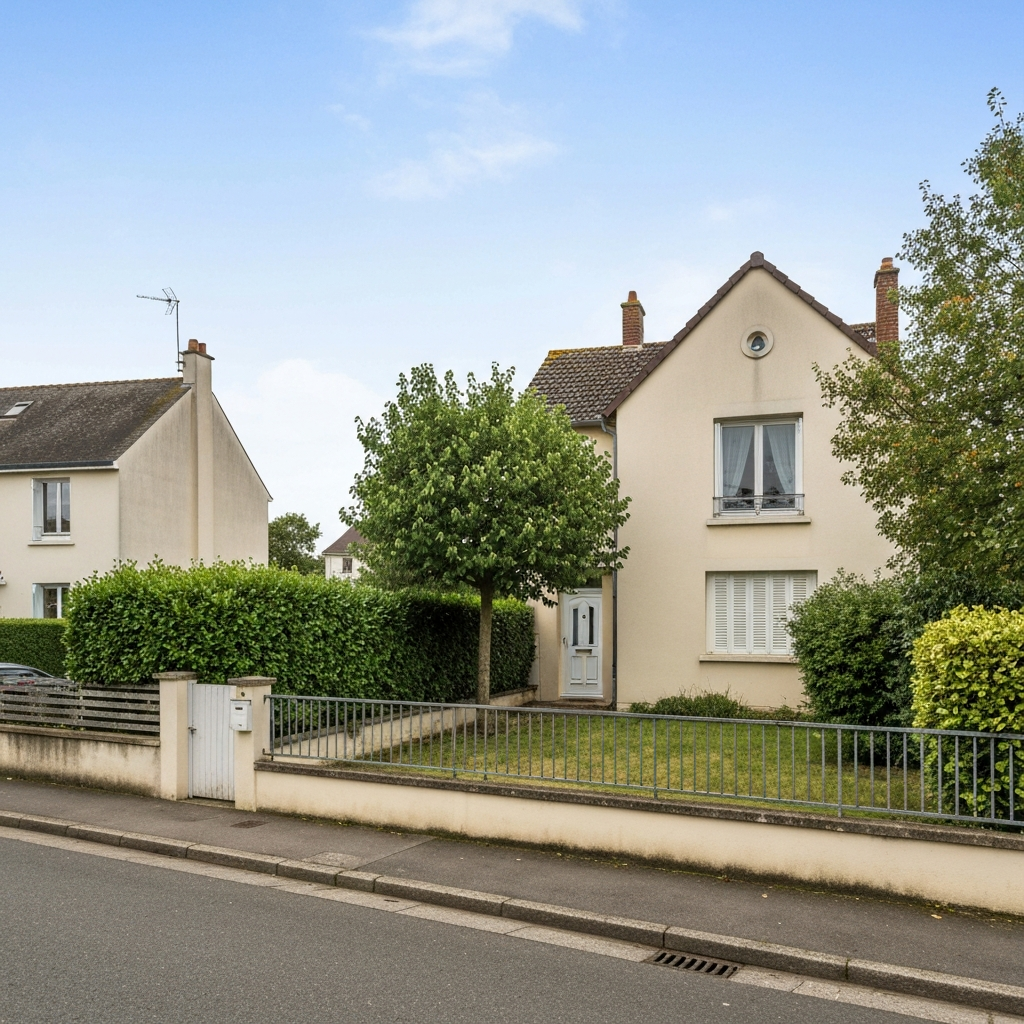 Vue d'une maison moderne à Saint-Chéron estimée par un architecte