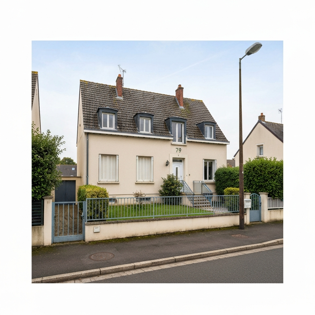 Vue aérienne du Plateau Saint-Chéron avec indication des prix au mètre carré