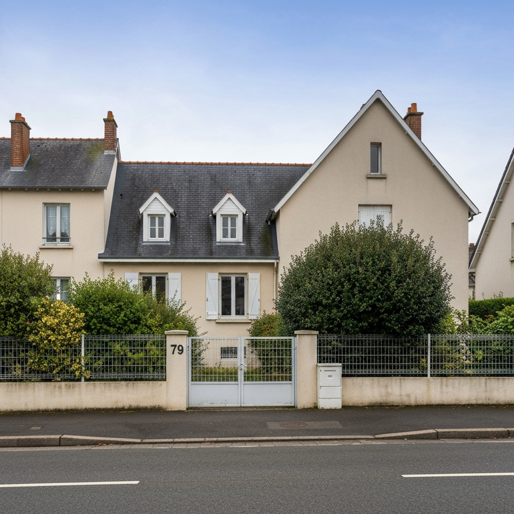 Vue de maisons neuves à Saint-Chéron