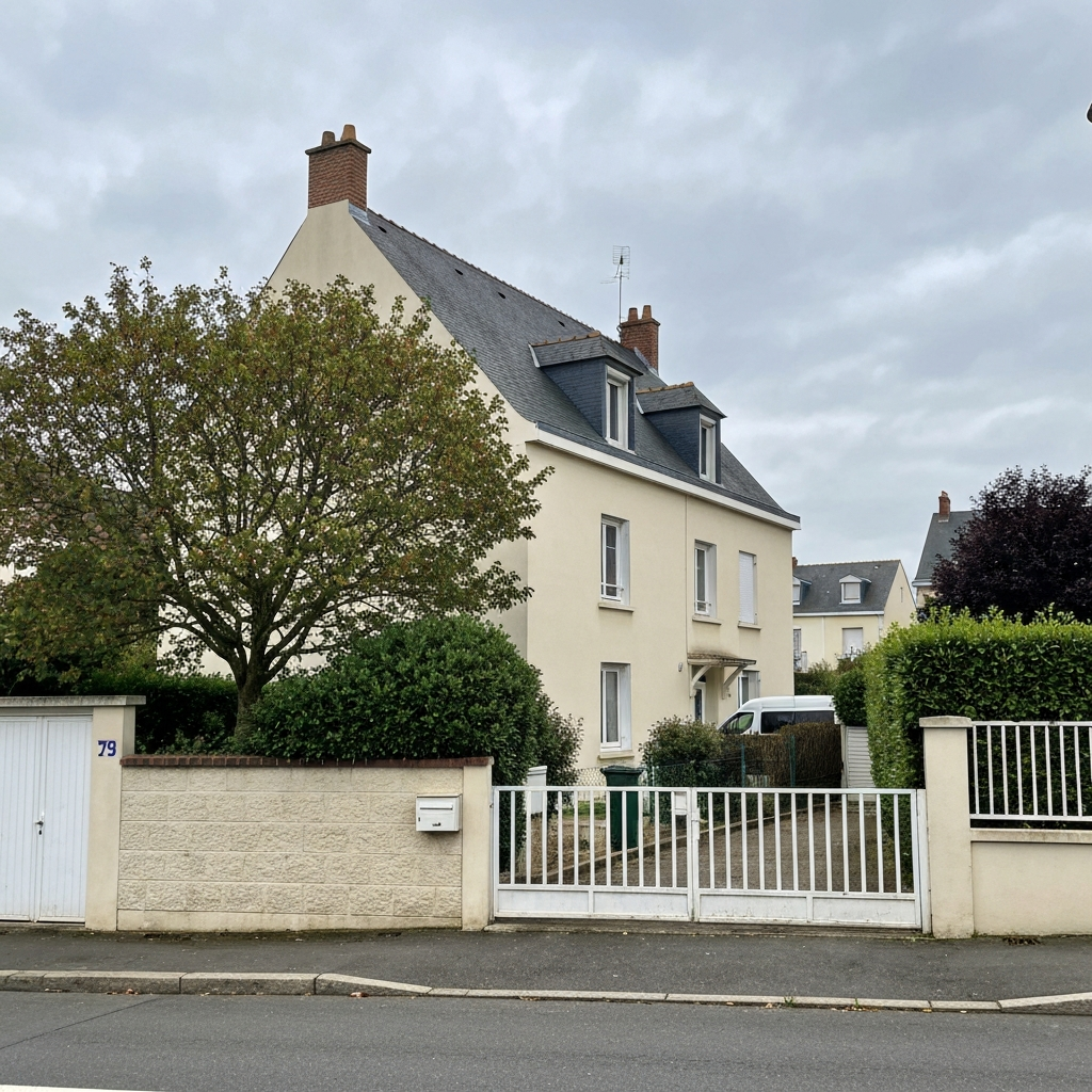 Façade de l'agence immobilière à Saint-Chéron avec des avis clients