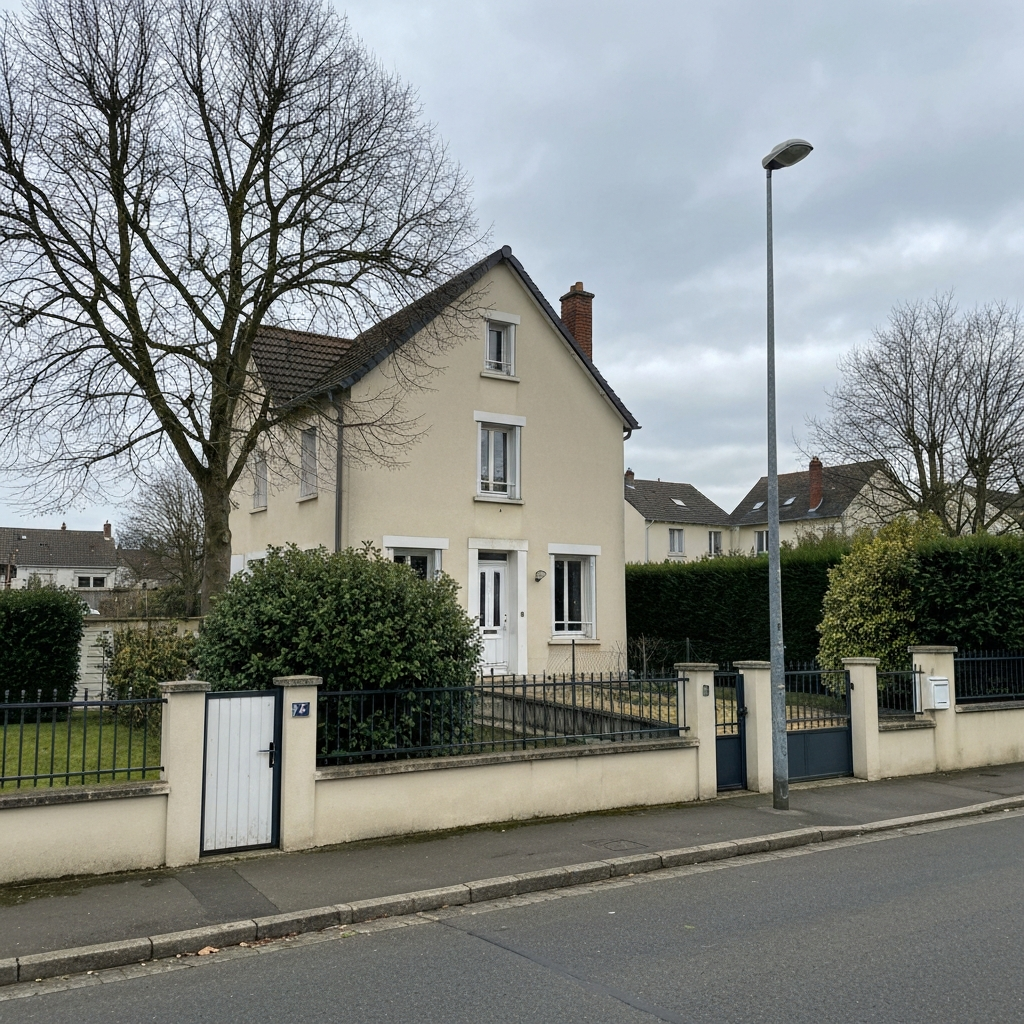Vue pittoresque d'une maison de charme dans le village de Saint-Chéron